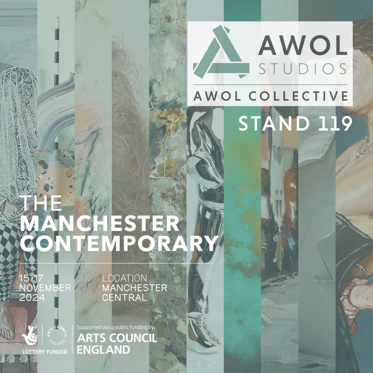 Super excited to be taking <a href="/awol_studios/">AWOL Studios</a> to the <a href="/McrContemporary/">The Manchester Contemporary</a> this year! 
Come find our AWOL Studios Collective on stand 119 🙌🥰