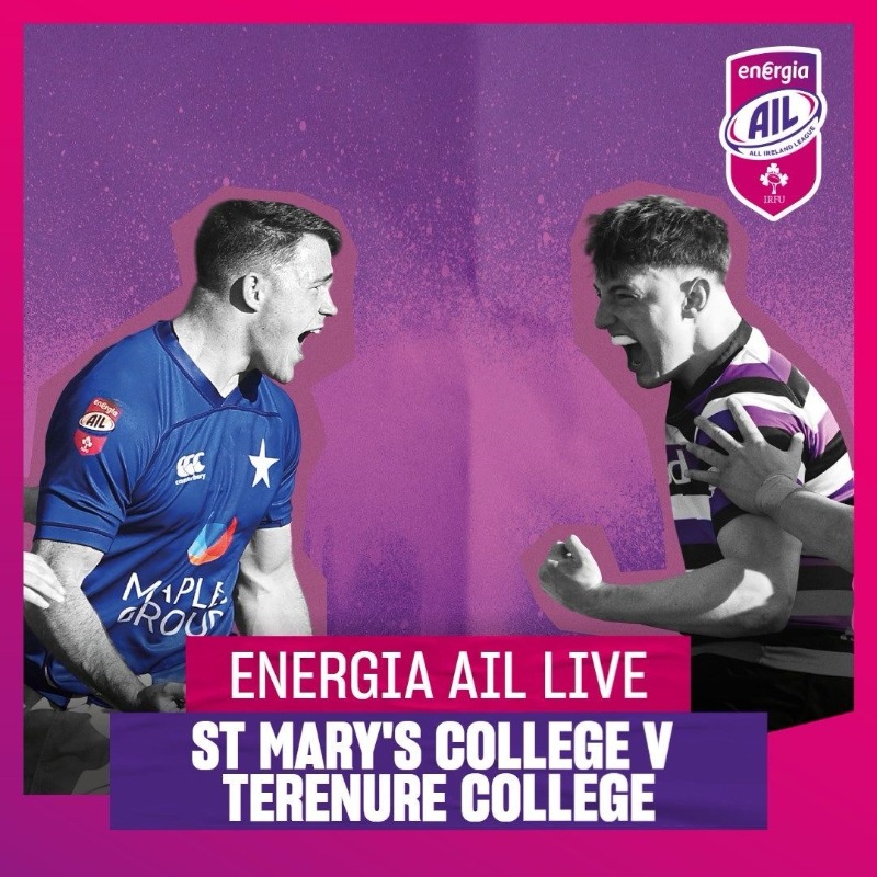 IrishRugby's tweet photo. The Dublin Derby live on irishrugby+

@StMarysRFC v @terenurerugby 

Kick Off: 2:30pm

Sign up now to watch live