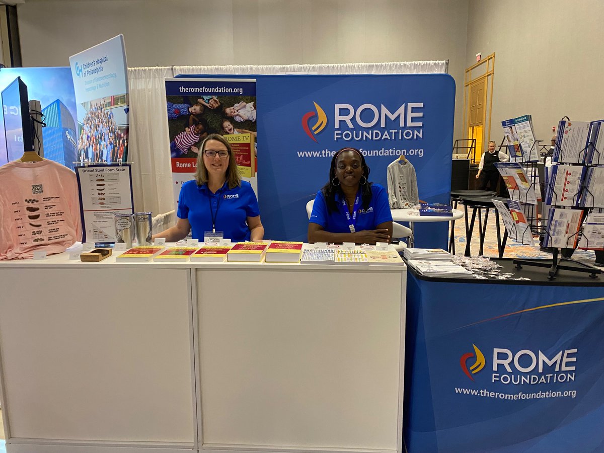RomeFoundation's tweet photo. Make sure to come by booth #322 at the @NASPGHAN  conference today. We have Rome IV products, #GutFeelings books, #BristolStool shirts, tumblers and more. Mention this post and receive a free gift. 💩#naspghan #dgbi #pediatric https://t.co/LORgtysrUY