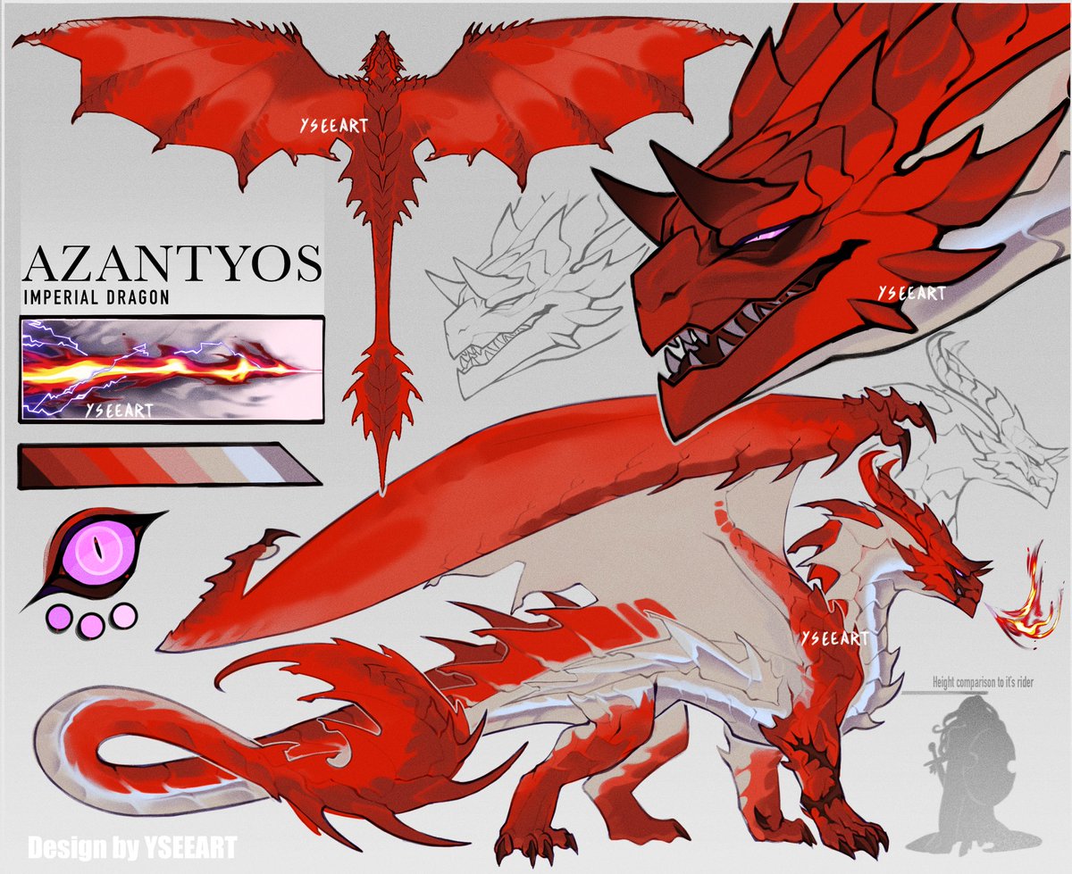 yseeart's tweet image. My first feral dragon design ever! I’m so proud of this one
Experimental comm/custom type that I loved to work on!