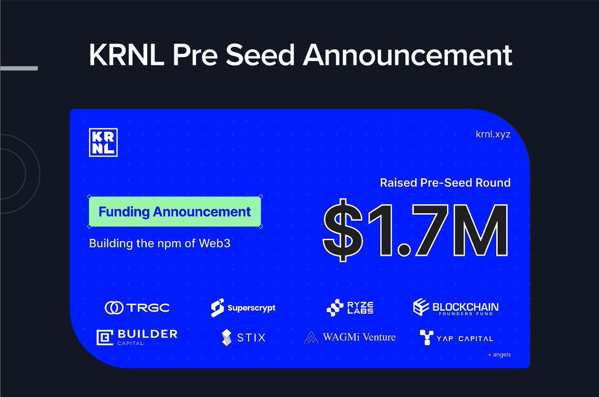 Tahir_Mahmood's tweet image. Just seen the figures from our @KRNL_xyz pre-seeding announcement, and I'm pleasantly surprised by the reach it obtained. @trgcapi @YapCapital @Superscrypt @RyzeLabs @stix @BlockchainFF @BuilderVC @WVenturesCap