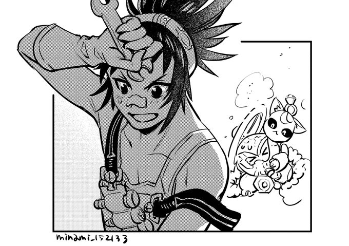 #メギドワンドロワンライ
タムスくん架空マンガ一コマ 