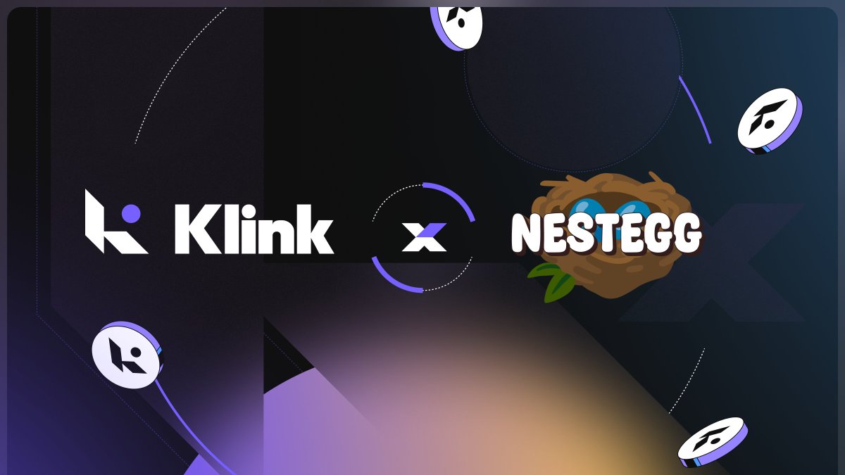 KLINK X NESTEGG 🪺

Klink Finance has partnered with <a href="/nestegg_gg/">NestEgg</a> —a proof-of-engagement platform where users earn #crypto by completing daily tasks! 

Bringing more rewards with $KLINK Airdrop 🪂

The #airdrop is now live on our Mini App — start earning today! 🎊 

Tap To Join: