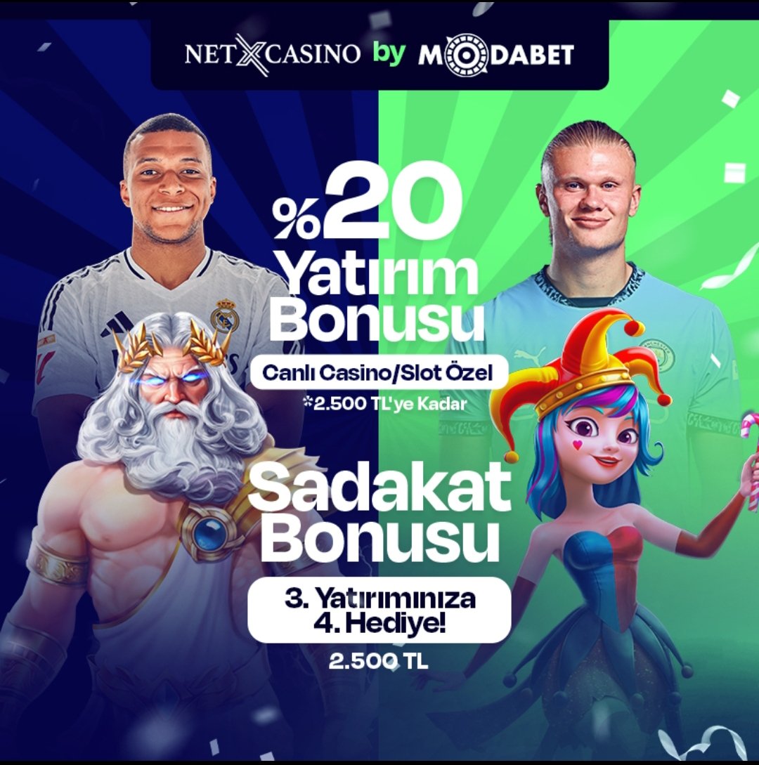 📢#NETXCASİNO by MODABET ❤️

ONLİNE GAMİNG DÜNYASININ ÖNDERLERİ  ❤️

💥 YÜKSEK ORAN VE BAHİS LİMİTLERİ!
💥 HIZLI YATIRIM VE 7/24 ÇEKİM İMKANI!

📢 Güncel adreslerimiz netxcasino431.com
modabet807.com