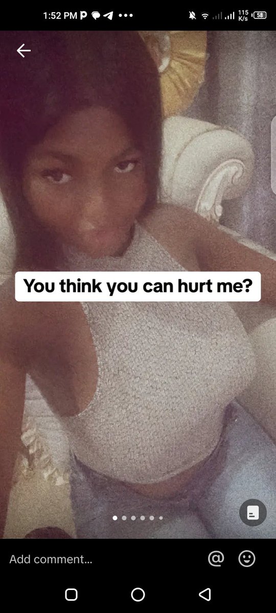 _agneeess's tweet photo. Lady shares the reason why you can't hurt her😢 https://t.co/98irpCKcFS