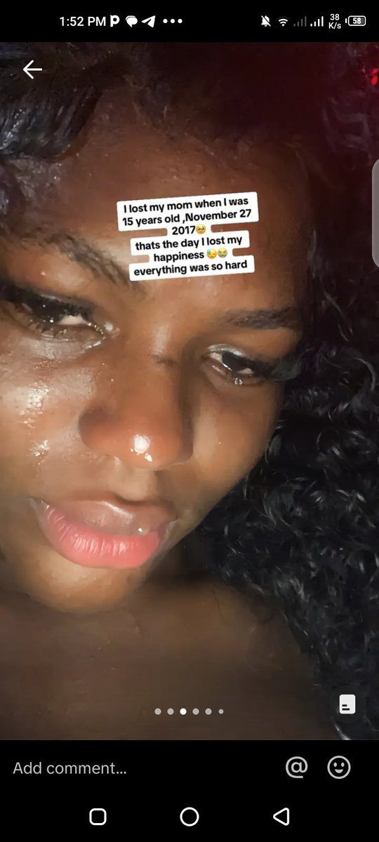 _agneeess's tweet photo. Lady shares the reason why you can't hurt her😢 https://t.co/98irpCKcFS