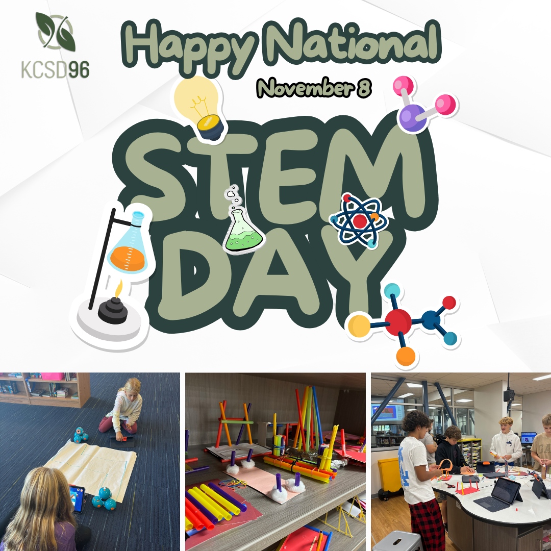 🧪 Celebrate the creativity and critical thinking that come with STEM/STEAM education on National STEM Day! Kildeer96 is excited to inspire the next generation of thinkers, creators, and problem-solvers. 🧑‍💻📐 #NationalSTEMDay #Inspire96