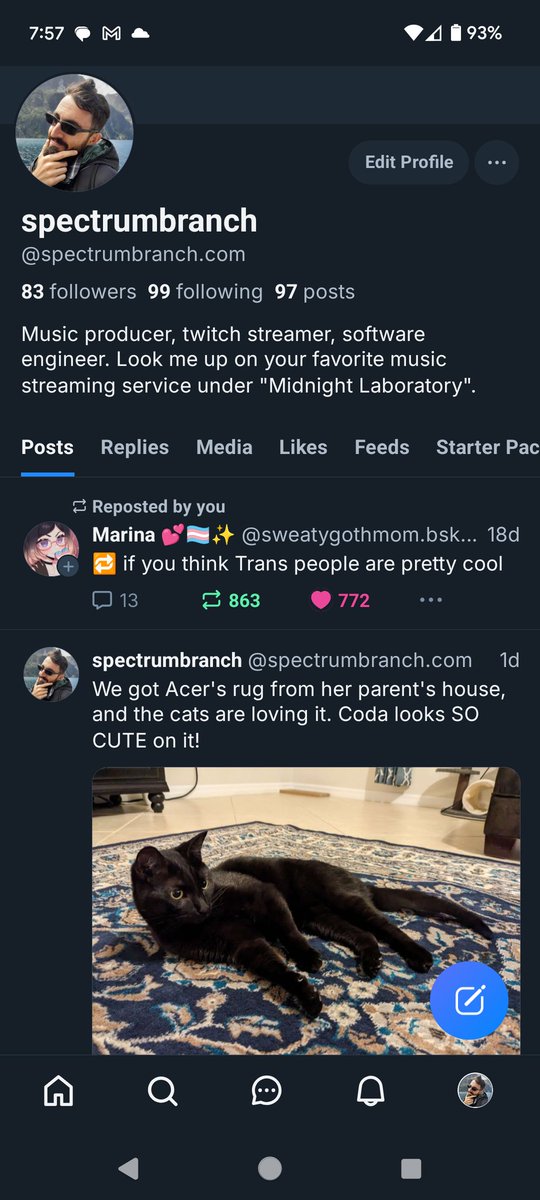 spectrumbranch's tweet image. Elsewhere, with blue skies