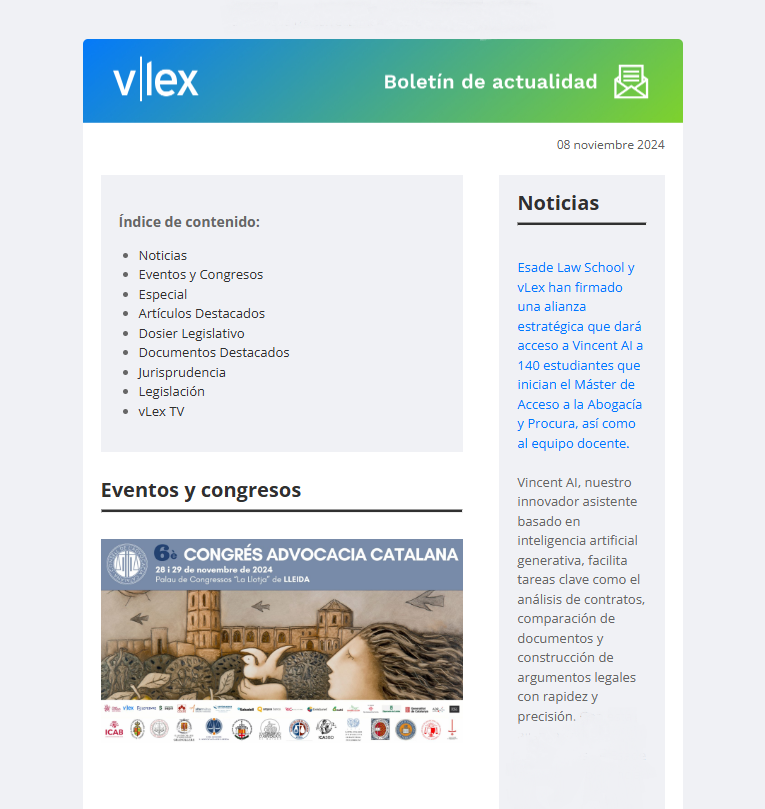 BibDret's tweet photo. 📢 vLex Butlletí d'Actualitat #RecursosElectronics
👉 DANA, conflicte entre socis, deducció fiscal, administració digital, acomiadament objectiu, videovigilància: 🔗https://t.co/LJ3eXevC6V
💻 Tens accés total en línia de vLex Premium, entra ara:
🔗 https://t.co/KlAdLHE9e4 https://t.co/AfQeSFyMny
