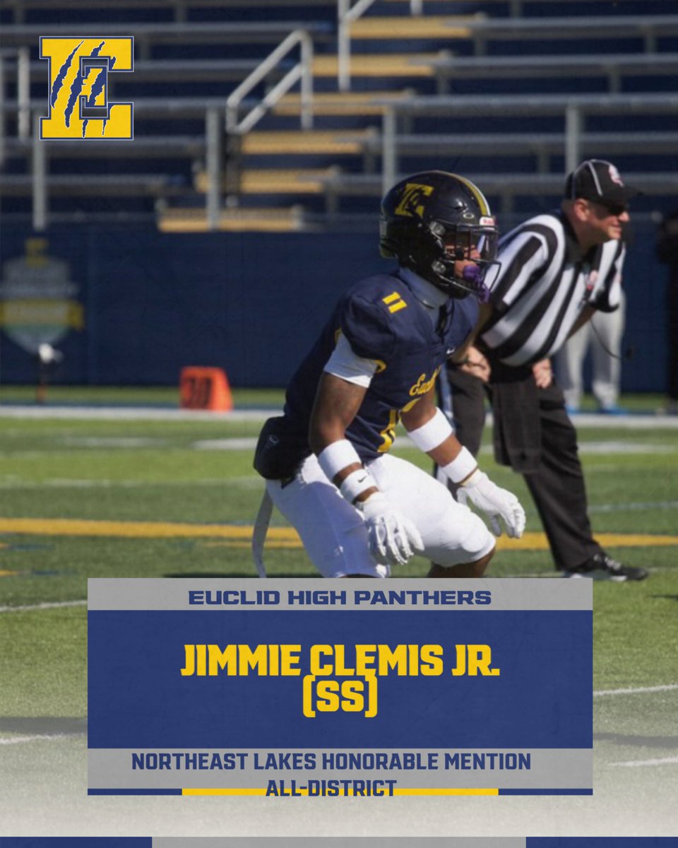 EUCFOOTBALL's tweet image. Congrats @ClemisJimmie on being named Northeast Lakes Honorable Mention @EUCPanthers