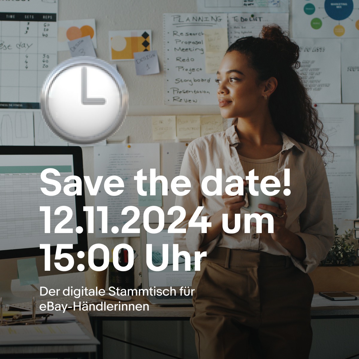 Ankündigung Händlerinnen-Stammtisch
#eBay Händlerinnen aufgepasst 📢: Am 12.11. findet unser 4. digitaler Stammtisch statt! Thema ist die neue Produktsicherheitsverordnung (GPSR). Sandro Chiesura, EU Legal Counsel bei eBay, klärt Ihre Fragen dazu. Danach findet ein Austausch in