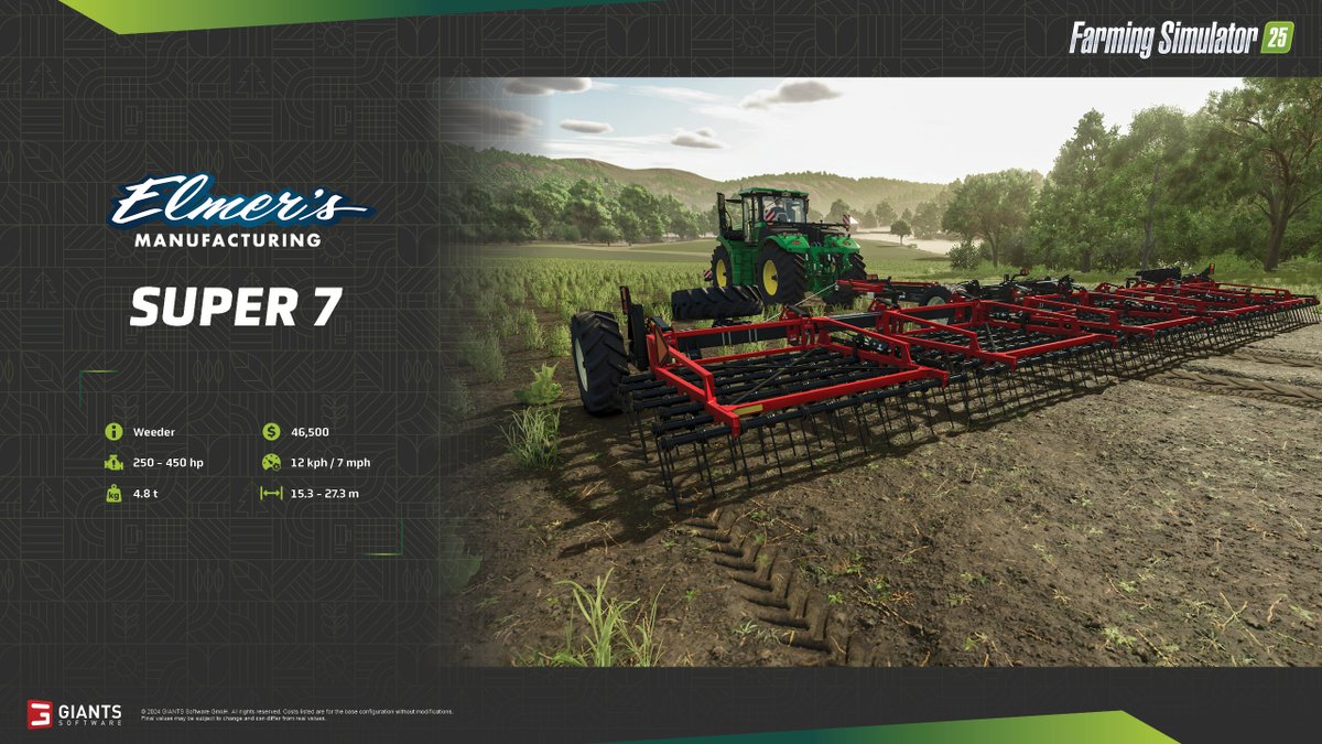 farmingsim's tweet photo. The last friday before launch!

But we got a few final factsheets in the pipe for tuesday, when Farming Simulator 25 launches! https://t.co/rixWct2Vs0