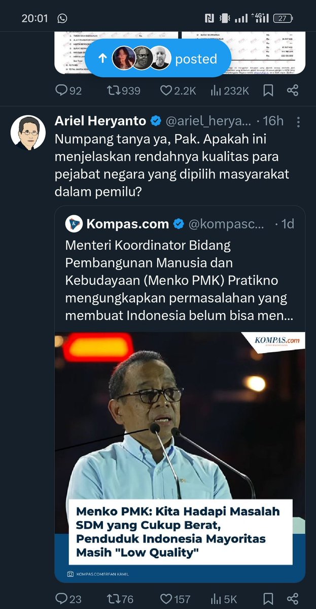 Mau bantu jawab, "benar, 58% pemilih kami memang berkualitas rendah" sekian dan terima kasih
