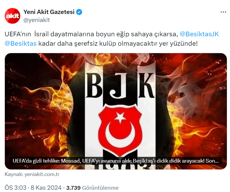 Türkiye Cumhuriyeti'nin aldığı yasak kararının ardından Yeni Akit isimli paçavranın yaptığı paylaşım.

<a href="/iletisim/">T.C. İletişim Başkanlığı</a>