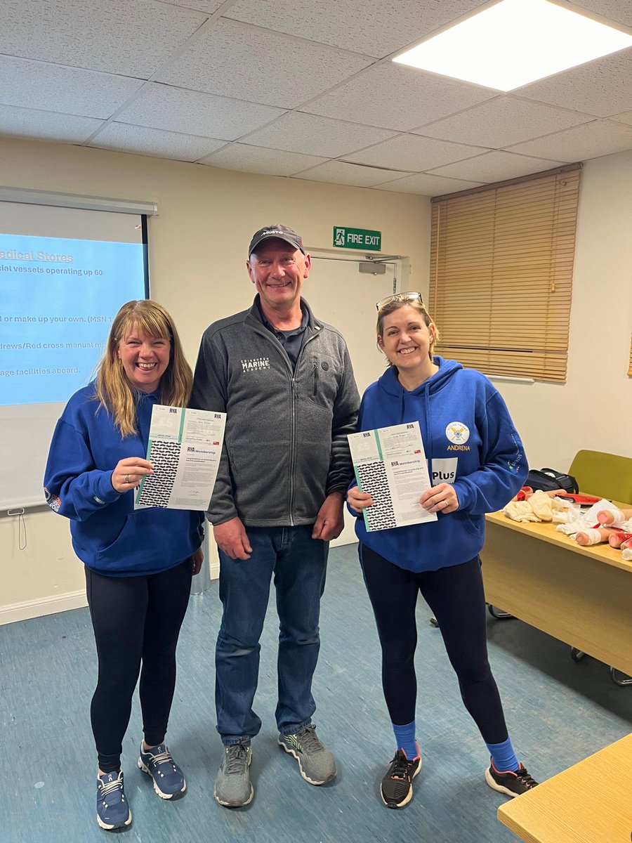 SCOTLAND THE WAVE (@scotlandthewave) on Twitter photo First Aid and RYA Sea Survival
On Sunday 4th November 2024, Nicky and Andrena attended <a href="/PortEdgarMarina/">Port Edgar Marina</a> and completed their <a href="/RYAScotland/">RYA Scotland</a> course with Alan Tickner.
<a href="/toughestrow/">World's Toughest Row</a> - December 2025!
scotlandthewave.com
#yachting #association #RYA #firstaid #course #Scotland First Aid and RYA Sea Survival
On Sunday 4th November 2024, Nicky and Andrena attended <a href="/PortEdgarMarina/">Port Edgar Marina</a> and completed their <a href="/RYAScotland/">RYA Scotland</a> course with Alan Tickner.
<a href="/toughestrow/">World's Toughest Row</a> - December 2025!
scotlandthewave.com
#yachting #association #RYA #firstaid #course #Scotland
