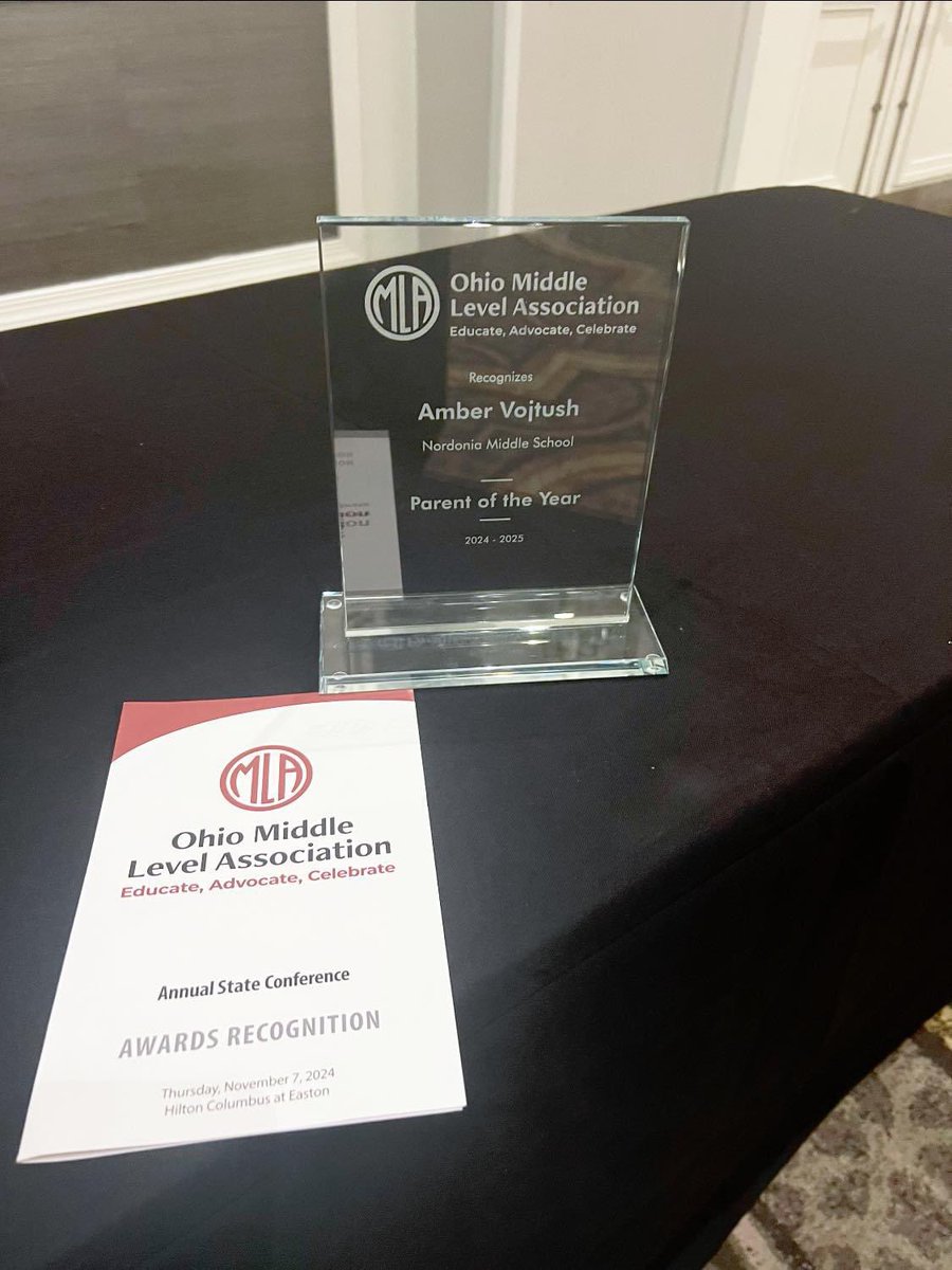 Amber Vojtush (@vojtushtwins) on Twitter photo Yesterday I had the honor of receiving the <a href="/Ohio_Middle/">Ohio Middle Level Association (OMLA)</a> parent of the year award at the OMLA awards ceremony in Columbus. Thank you NMS for the nomination and to Superintendent Wright for attending. Yesterday I had the honor of receiving the <a href="/Ohio_Middle/">Ohio Middle Level Association (OMLA)</a> parent of the year award at the OMLA awards ceremony in Columbus. Thank you NMS for the nomination and to Superintendent Wright for attending.