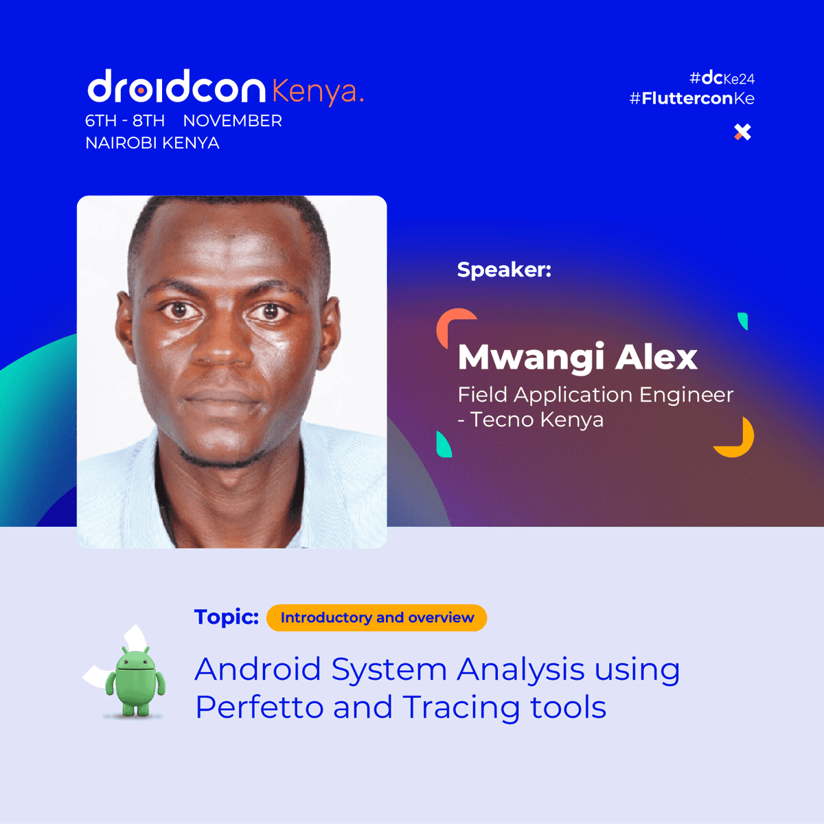 💥 Uncover Android’s Performance Secrets! 💥

Join Mwangi Alex at #dcke24 for "Android System Analysis using Perfetto and Tracing Tools." Learn to use Perfetto for performance profiling, set it up on Android, capture and analyze system traces, and resolve performance bottlenecks.