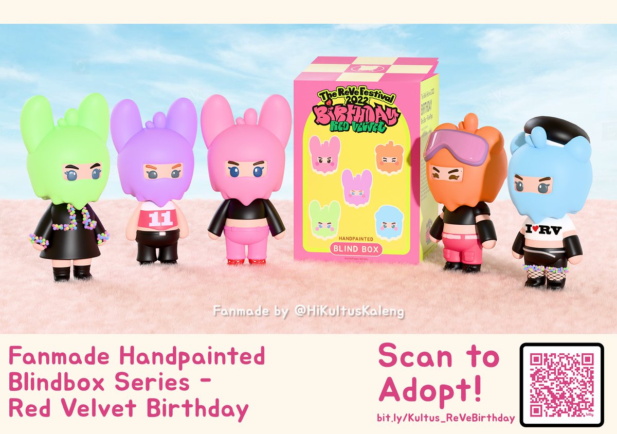 HiKultusKaleng's tweet photo. Hi! Opening up adoptions for my fanmade #redvelvet
Birthday Blind Box! 
Available for WORLDWIDE Shipping from Indonesia
Get 5 box for guaranteed all members : Irene, Seulgi, Wendy, Joy &amp; Yeri

📅 8 - 24 Nov '24

Thankyou very much for loving them 🫂
🩷💛💙💚💜

Vote #2024MAMAVOTE https://t.co/cmgwWc6ARD