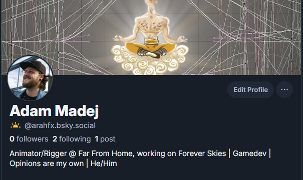 As I see more and more people moving - I don't want to be the last one to the party :D 

Looking for gamedev/game animation profiles to follow and people to nerd about animation there.

So anyway - please, follow me over there and let's nerd together!