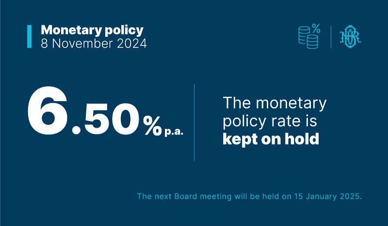The NBR Board decisions on monetary policy in its meeting of 8 November 2024:  bnr.ro/page.aspx?prid…