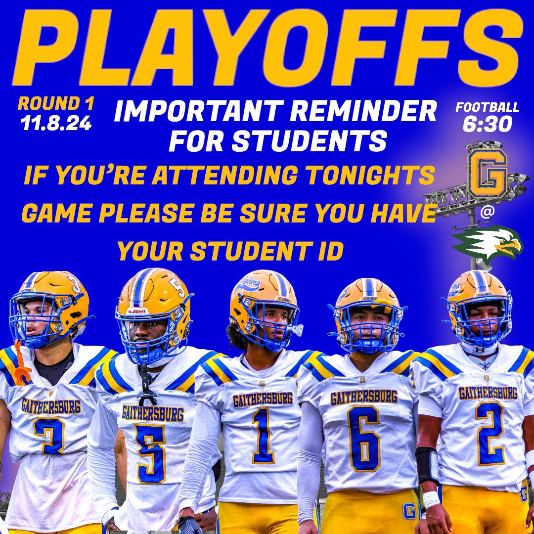 All GHS students- Come out and support our football team tonight at SV!

Go Trojans