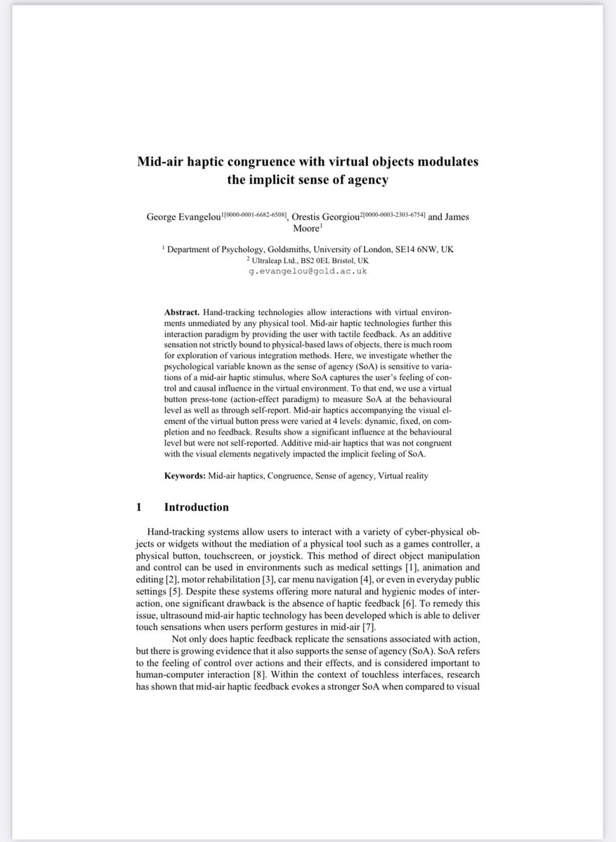 Delayed post but attended <a href="/Eurohaptics2024/">Eurohaptics 2024</a> this summer. Got to see some cool tech and listen in on all things haptics.

It was nice to share our study (in collaboration with <a href="/ultraleap/">Ultraleap</a>) with the community. The conference paper is now available: researchgate.net/publication/38…