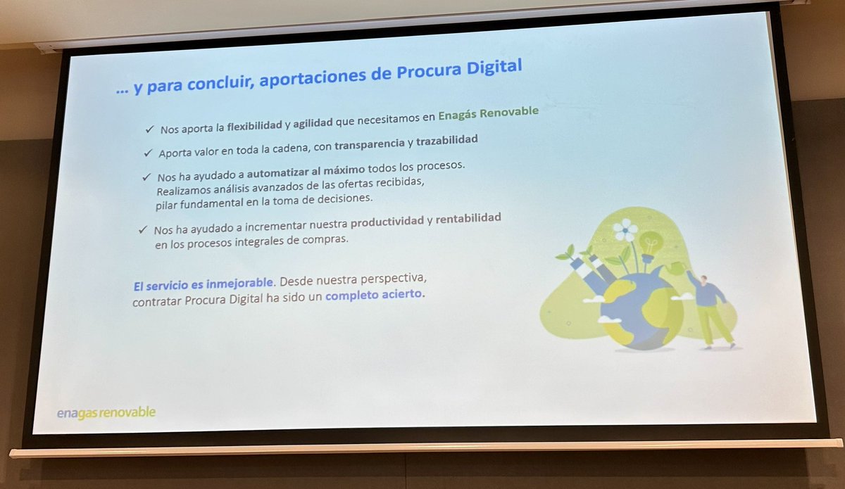 DigitalProcura's tweet photo. En la XII Convención de @CPONET_Oficial Jose Luis Martinez Sande, Gerente de Compras de Enagás Renovable, ha compartido su experiencia con PROCURA Digital. Gestiona el 100% de las compras de forma digital y aplica criterios de sostenibilidad en la homologación de proveedores🌟 https://t.co/uT46K1vA0L