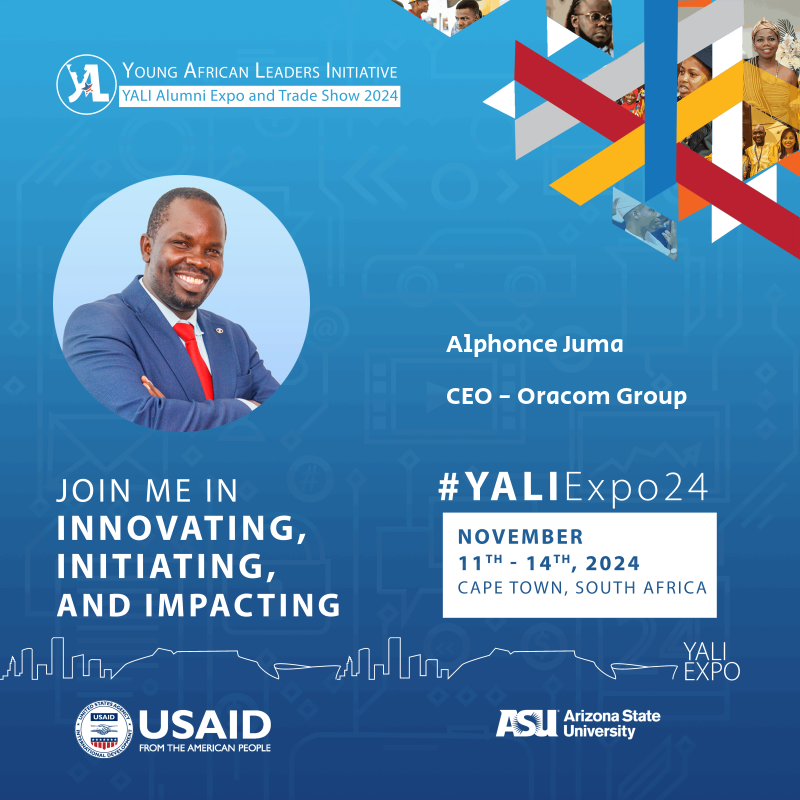 oramedia_kenya's tweet photo. Oramedia wishes our CEO, @jumalphonce, a memorable experience at #YALIExpo24. His passion for storytelling and digital media has made us lead in Africa. Innovate, initiate, and impact! 
@OracomGroupLtd
@YALIExpo 
Ummi Bashir
Interior CS
Aoko
Baltasar Ebang Engonga
Ugarte https://t.co/WyGM5c1BkL