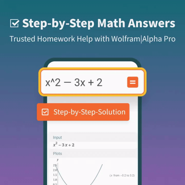 WolframAlphaJP's tweet photo. 数学・化学・物理の問題を瞬時に解決！

Wolfram|Alpha Proなら、ステップバイステップの解答をすぐに確認可能！
複���な問題も、わかりやすい解説でスムーズに解決できます

今すぐお試しくださいhttps://t.co/D8Eh1OHJcJ

#WolframAlpha #ステップバイステップ #数学解答 #化学 #物理 #学習サポート https://t.co/1MhCWNedjY