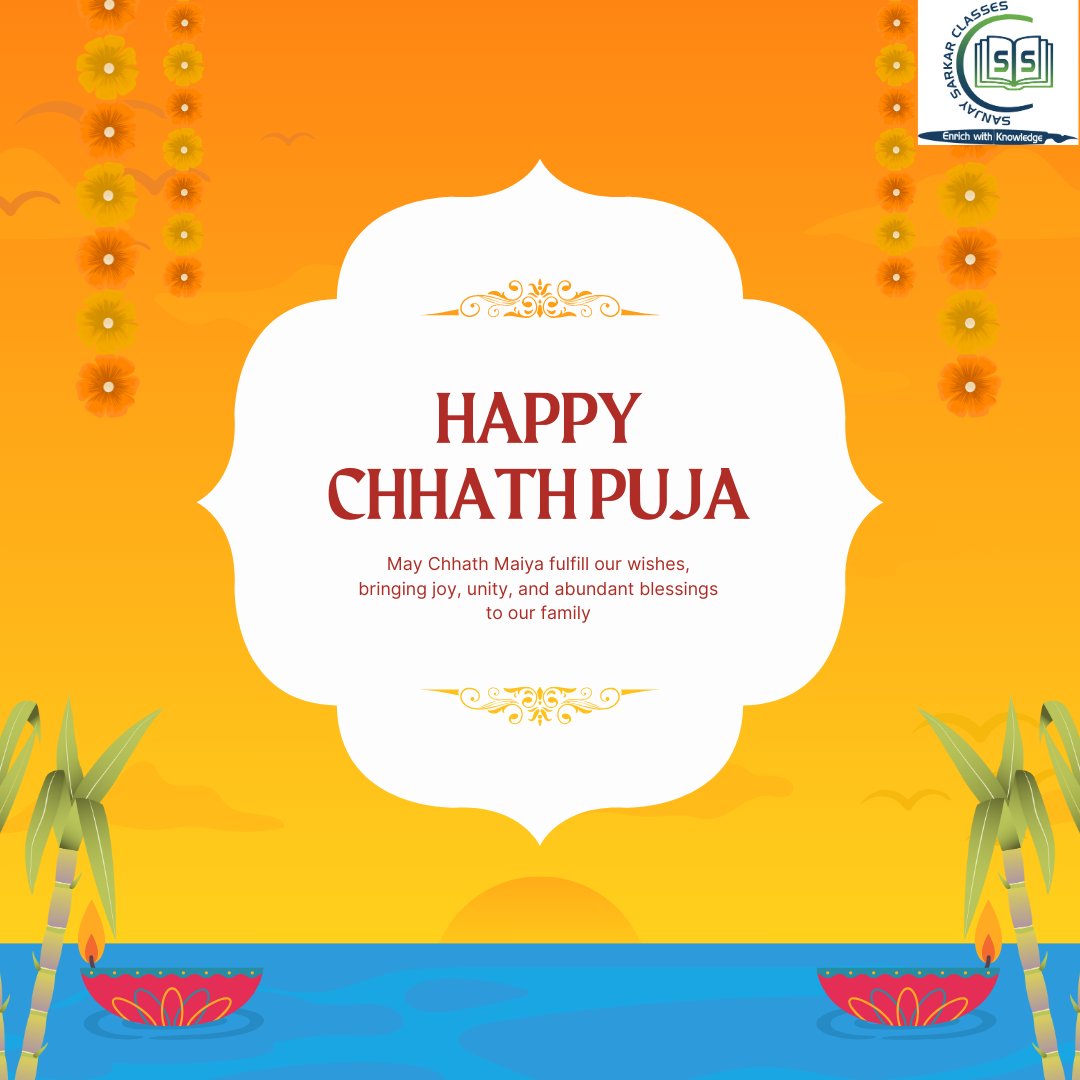 sarkar90026's tweet photo. On the Auspicious day of Chhath puja wish all of you and your family, spend precious time with the blessing of god and enjoy with family and friends.
All of your wishes come true.
Pass sab koi ho jayenge exam main yahi Chhath puja main Ganga ji ko humlog pronam karke wish karenge https://t.co/6mJnd6PFzr