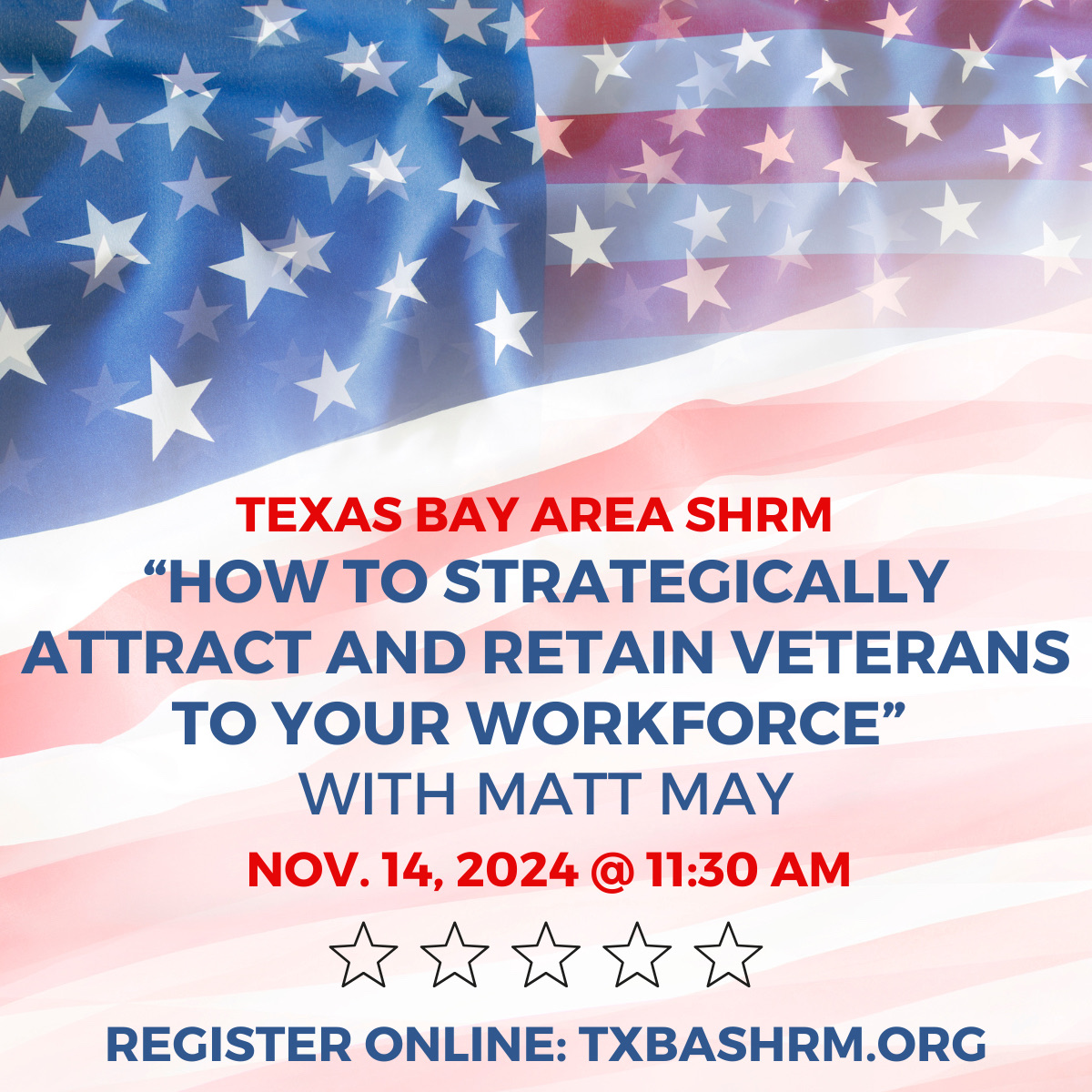 txbashrm's tweet image. You’re invited! Join us this upcoming Thursday, Nov. 14th for a great speaker, lunch, and networking with fellow HR pros. We hope to see you there! (Register: txbashrm.org)