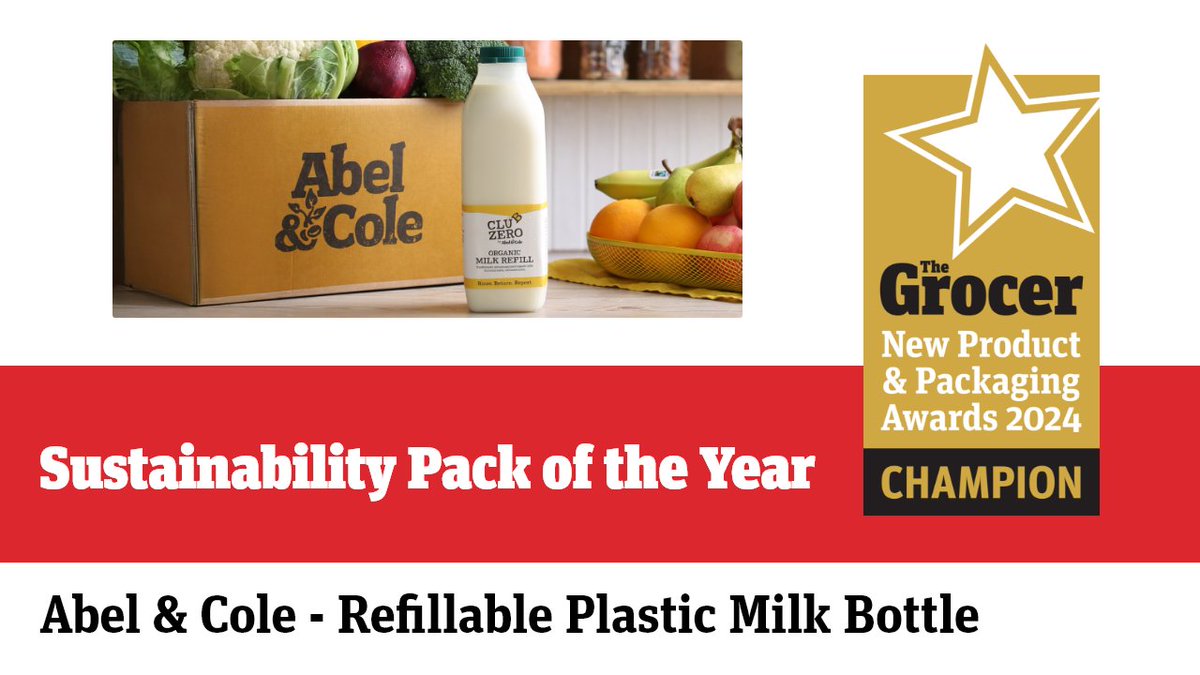 The Grocer (@thegrocer) on Twitter photo Congratulations to <a href="/AbelandCole/">Abel & Cole</a> 🏆
Champion of the Sustainability Pack of the Year award
#NewProductandPackagingAwards
Read more here: thegrocer.co.uk/events/the-gro… Congratulations to <a href="/AbelandCole/">Abel & Cole</a> 🏆
Champion of the Sustainability Pack of the Year award
#NewProductandPackagingAwards
Read more here: thegrocer.co.uk/events/the-gro…