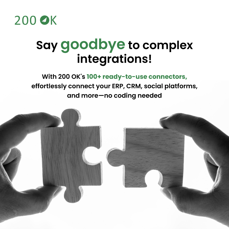 200OKai's tweet image. Did you know #200OK offers 100+ ready-to-use #connectors? ✨ These pre-built connectors reduce manual data entry, increase efficiency, and allow you to focus on what really matters.  
Explore more- 200ok.ai  

#Connectors #Integration #SalesforceIntegration