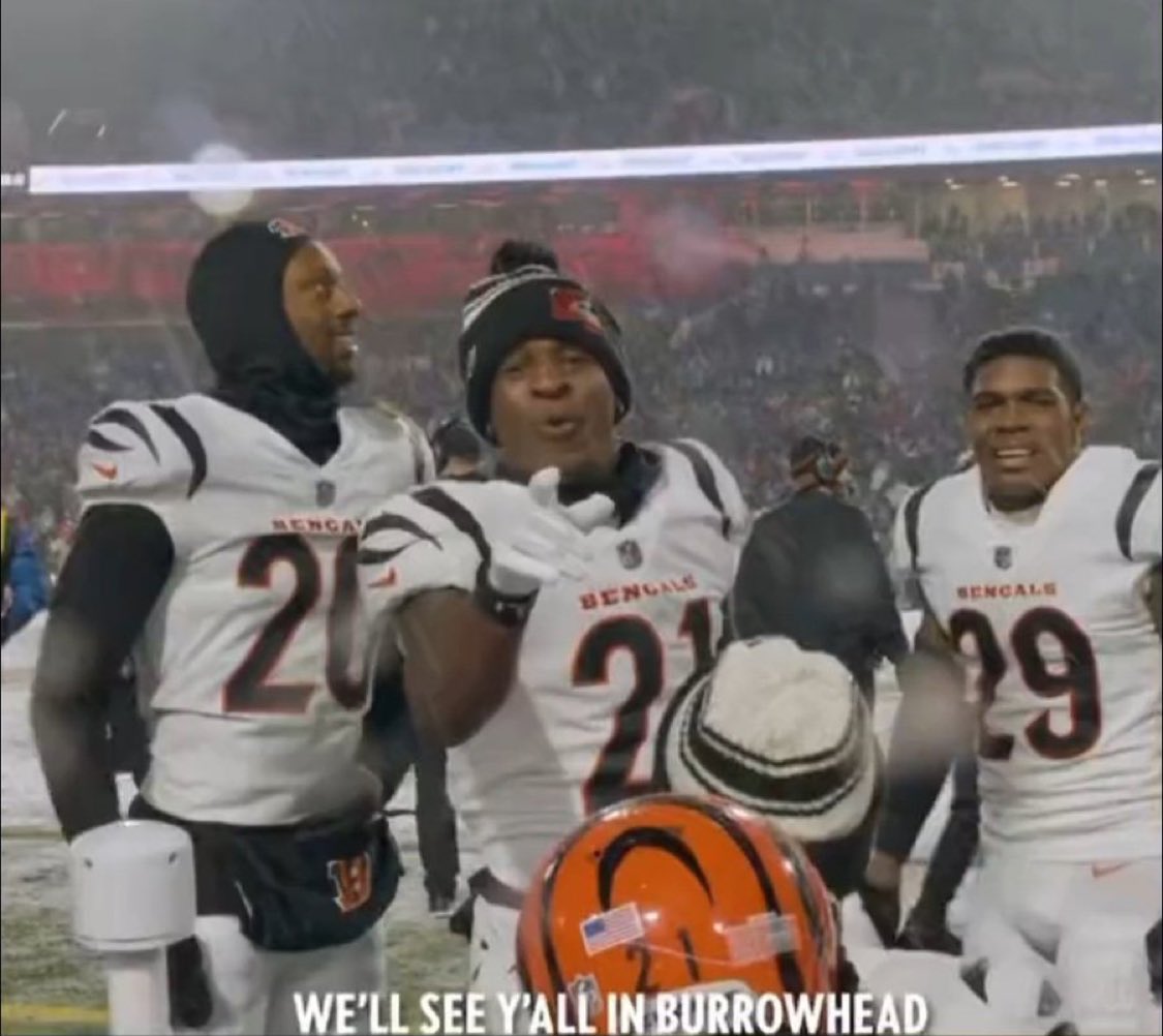 The Bengals are 13-15 since this photo was taken. Including a 7-7 record at home and 0-3 in Arrowhead.