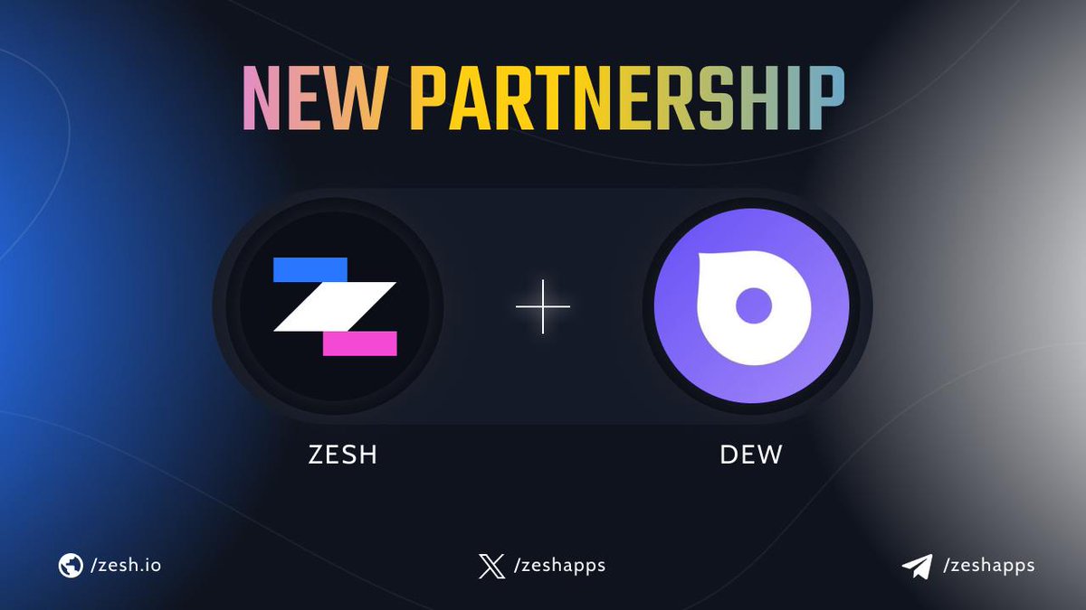 ZeshApps's tweet image. NEW Partnership:🚀 Zesh x Dew💧

We are thrilled to announce our partnership with @Dew_HQ , the leading NFT aggregator on the Polygon network. Backed by industry leaders Polygon and Circle, Dew has recently launched Chapter 1 Token Points, introducing an innovative rewards system…