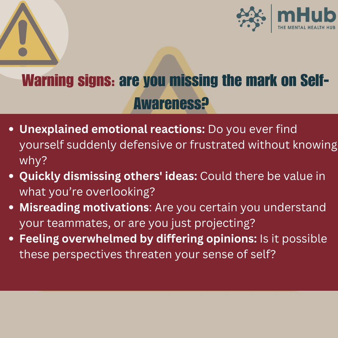 the_mhub's tweet photo. What if you could understand the invisible forces within you that shape your every action, reaction, and interaction? Internal self-awareness is the key to that understanding #internalselfawareness
#selfawareness #mentalhealth #EffectiveCommunication #MentalHealthAwareness https://t.co/72aoCBejpJ