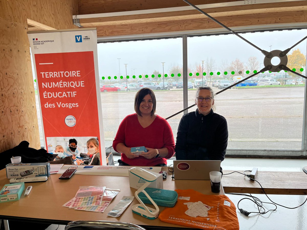 Forum Professionnel Inclusion et Vie Quotidienne des enfants au centre des congrès d'Epinal. 
Stand de présentation de quelques outils numériques pour l'adaptation. 
<a href="/Dsden88/">DSDEN des Vosges</a> 
<a href="/dane_nancy_metz/">DRANE Nancy-Metz</a> 
<a href="/val_boileau/">Valérie Boileau</a> #tneVosges
