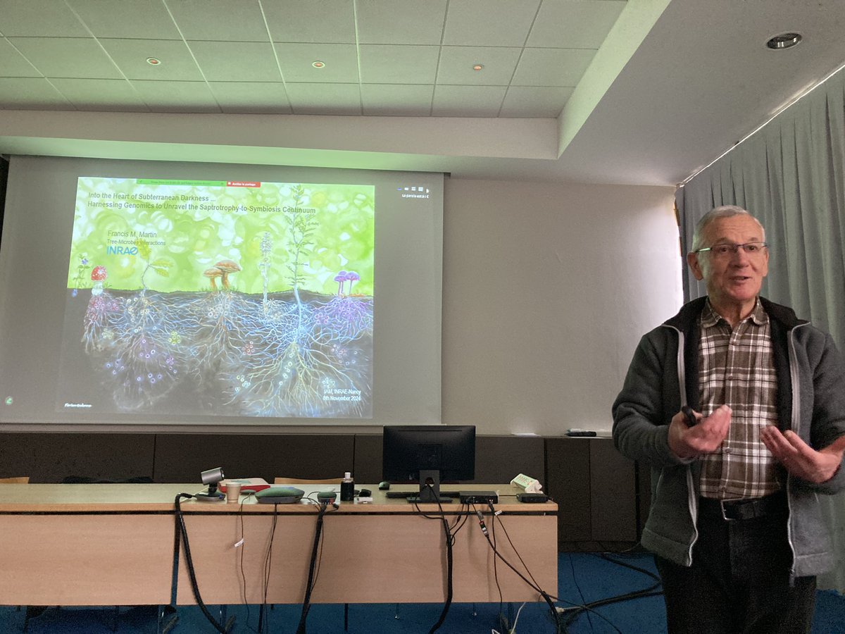 UMR IAM @umr-iam.bsky.social (@umr_iam) on Twitter photo For today's seminar, <a href="/fmartin1954/">Francis M. Martin</a> takes us on a journey "Into the heart of subterranean darkness: Harnessing genomics to unravel the saprotrophy-to-symbiosis continuum" For today's seminar, <a href="/fmartin1954/">Francis M. Martin</a> takes us on a journey "Into the heart of subterranean darkness: Harnessing genomics to unravel the saprotrophy-to-symbiosis continuum"