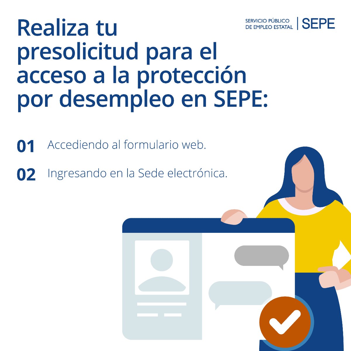 empleo_SEPE's tweet photo. 📣 ¿Necesitas realizar alguno de estos trámites con el #SEPE?
 
🔵Consulta en la PRESOLICITUD todos los trámites que puedes realizar

🔵 Accede a la PRESOLICITUD 👉 https://t.co/V1xc0V3hvE https://t.co/DCiSaxtJo0