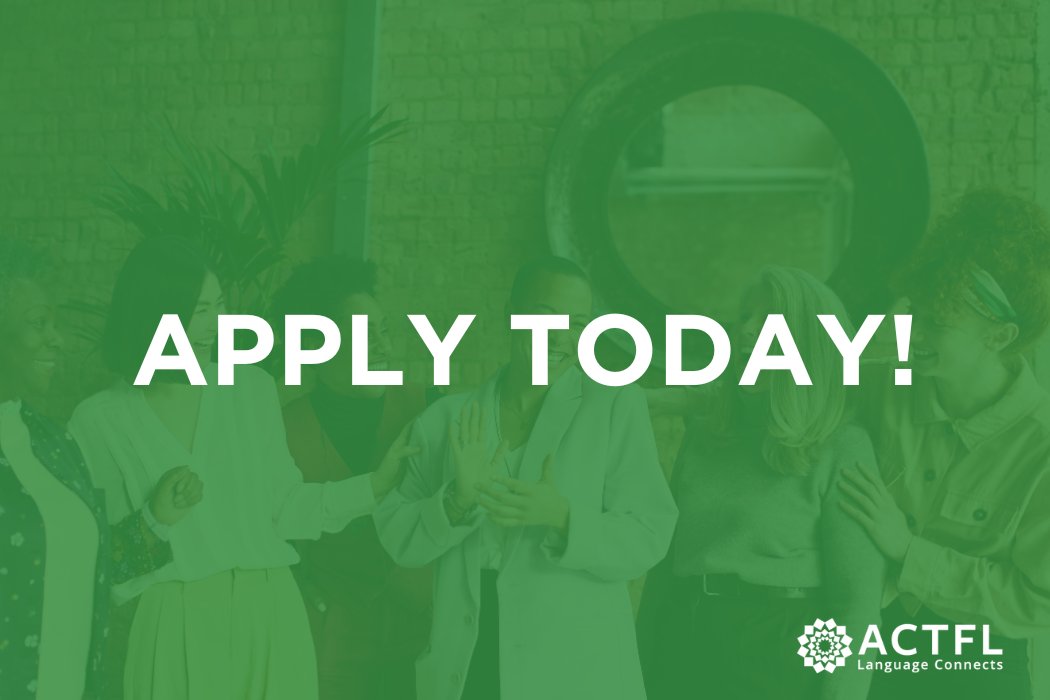 ACTFL seeks volunteers to serve one or two years on our Diversity, Equity, and Inclusion Committee (DEI). Apply by 11/30 at bit.ly/4dzAZV3