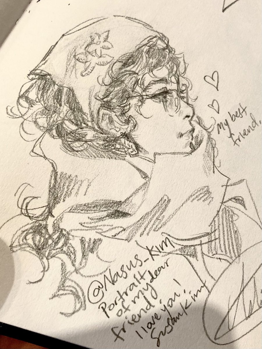 I drew my friend during our visit at the Seattle Art Museum. Free admission every first Thursday of the month! also, her backyard is crazy 