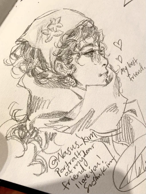 I drew my friend during our visit at the Seattle Art Museum. Free admission every first Thursday of the month! also, her backyard is crazy 