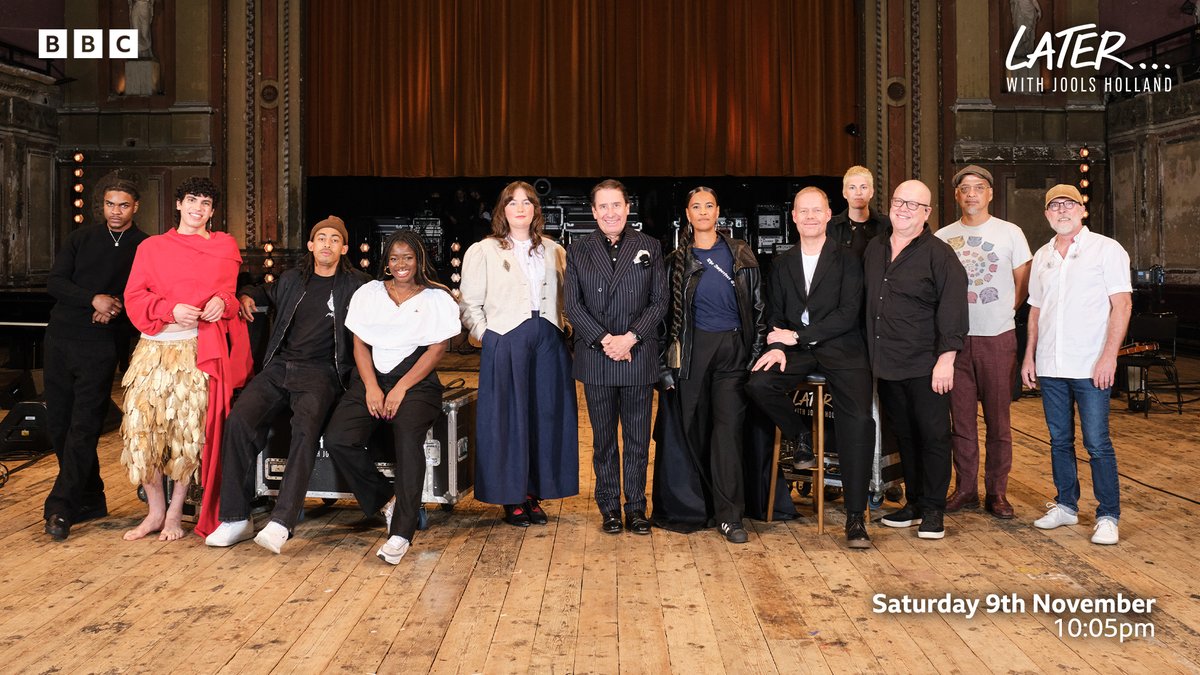 Later...with Jools Holland on BBC Two (@bbclater) on Twitter photo Tonight’s show boasts another stellar line up with live music from the returning <a href="/PIXIES/">PIXIES</a> and <a href="/KatyJPearsonnn/">Katy J Pearson</a>, as well as Later… debuts from <a href="/maxrichtermusic/">maxrichtermusic</a>, Jacob Alon and POZER 🔥
Tune in to <a href="/BBCTwo/">BBC Two</a> or <a href="/BBCiPlayer/">BBC iPlayer</a> at 10:05pm, it’s going to be a good one 😍 Tonight’s show boasts another stellar line up with live music from the returning <a href="/PIXIES/">PIXIES</a> and <a href="/KatyJPearsonnn/">Katy J Pearson</a>, as well as Later… debuts from <a href="/maxrichtermusic/">maxrichtermusic</a>, Jacob Alon and POZER 🔥
Tune in to <a href="/BBCTwo/">BBC Two</a> or <a href="/BBCiPlayer/">BBC iPlayer</a> at 10:05pm, it’s going to be a good one 😍