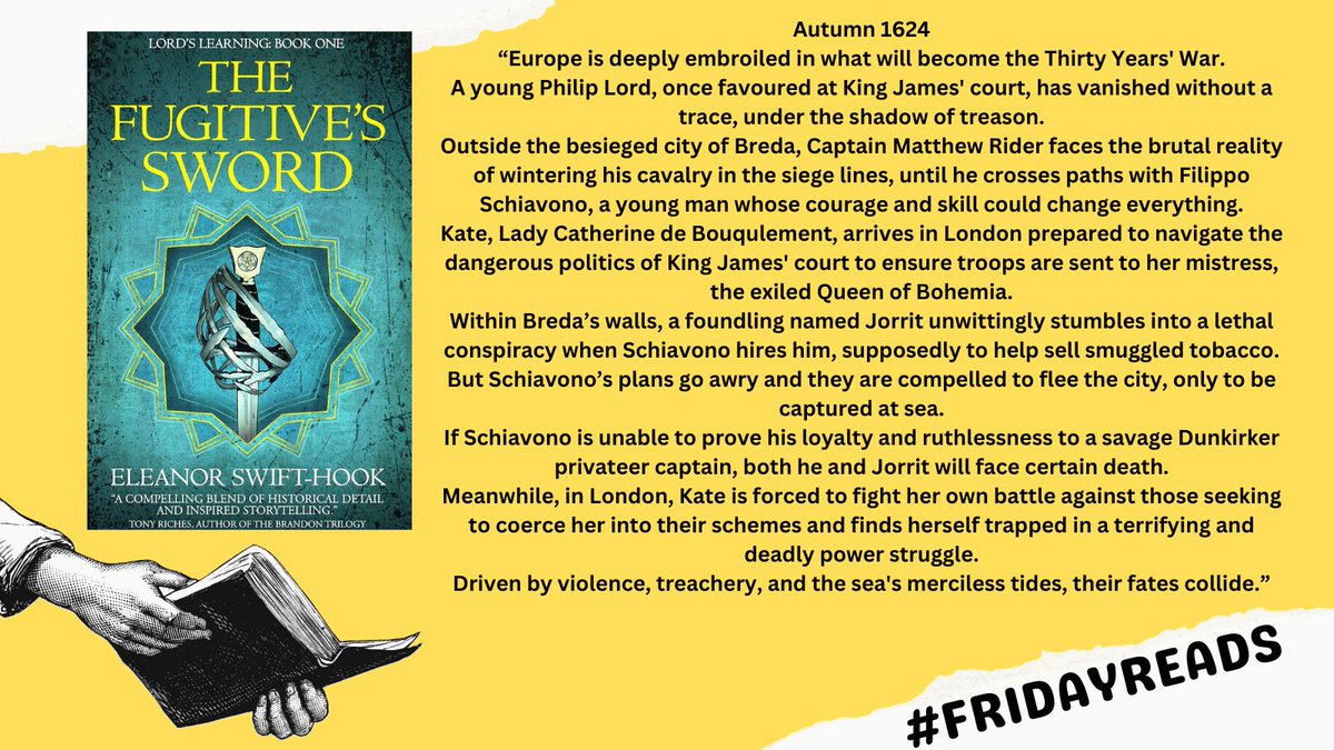 Today's #FridayReads recommendation is The Fugitive's Sword by Eleanor Swift-Hook (As selected by the Sword Books team: "Danger, mystery and adventure - the perfect ingredients for a fabulous historical fiction novel!") <a href="/emswifthook/">Eleanor Swift-Hook</a>