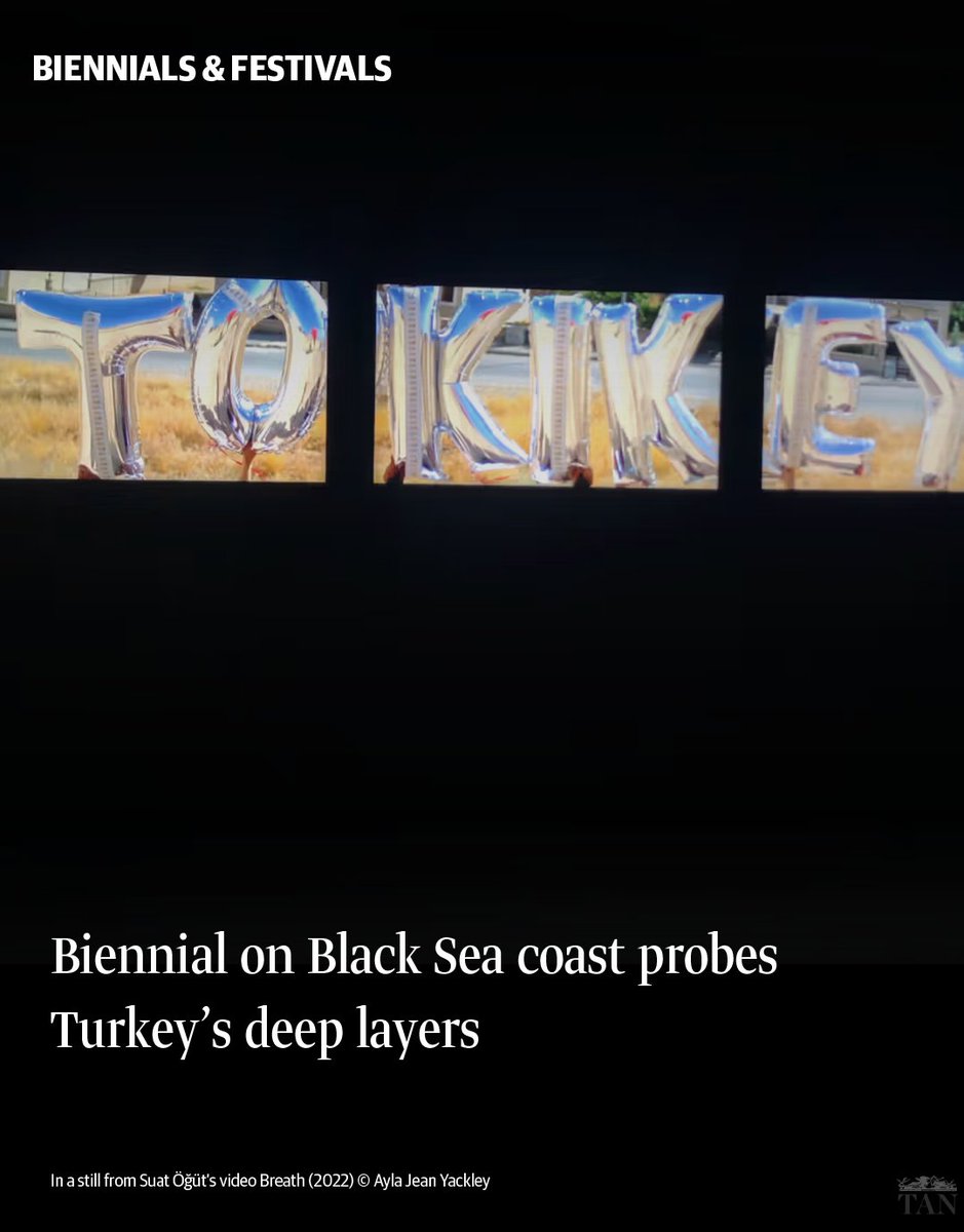 Turkey's Sinopale Biennial explores deep social and ecological issues facing the country

ow.ly/fl2750U30Be