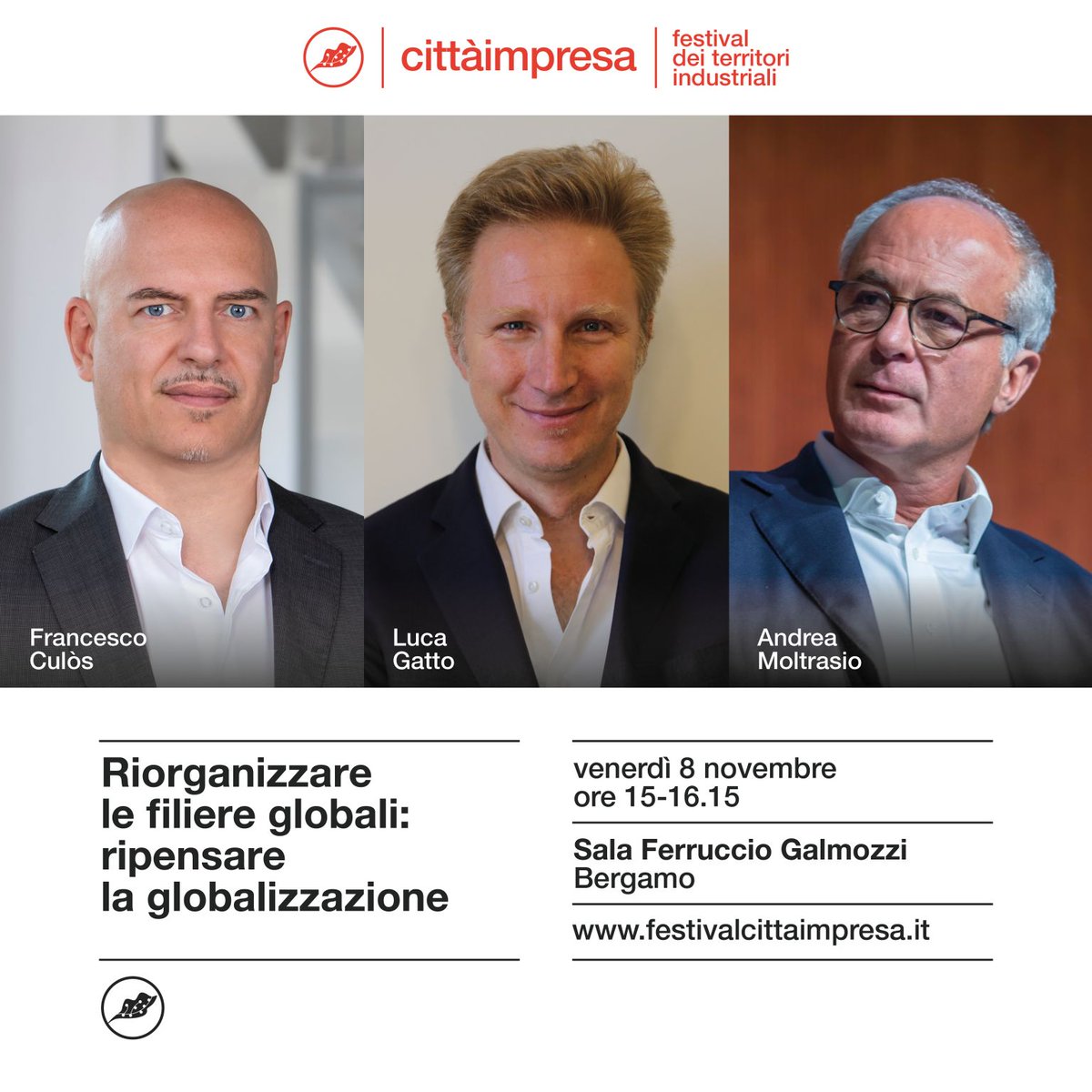 Confindustria Bergamo (@confindustriabg) on Twitter photo Alle ore 15 a <a href="/citta_impresa/">Festival Città Impresa</a> Andrea Moltrasio, presidente e amministratore delegato Icro Coatings, interverrà sul tema "Riorganizzare le filiere globali: ripensare la globalizzazione". Per info: ow.ly/ekmf50U2Sm8 Alle ore 15 a <a href="/citta_impresa/">Festival Città Impresa</a> Andrea Moltrasio, presidente e amministratore delegato Icro Coatings, interverrà sul tema "Riorganizzare le filiere globali: ripensare la globalizzazione". Per info: ow.ly/ekmf50U2Sm8