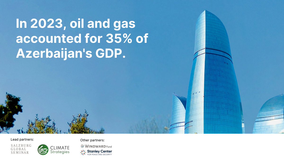 Fossil fuels remain the backbone of #Azerbaijan’s economy.🏭

Our brand-new briefing provides insights into the country’s energy landscape ahead of #COP29. 

Explore the details at the link below:
climatestrategies.org/publication/pr… <a href="/AhmadovIngilab/">Ingilab Ahmadov</a>