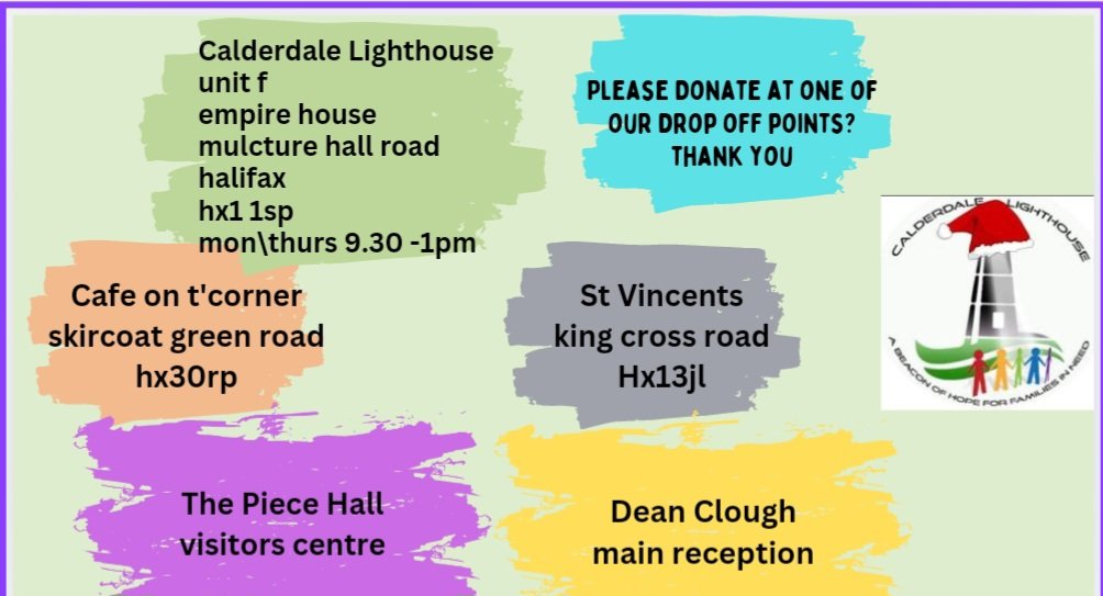 Calderlighthous's tweet image. As our christmas referrals continue to come through. We need to work together to help the most vulnerable families throughout our community.
Thank you 
🎅🙆🎄🎅🎁🎄