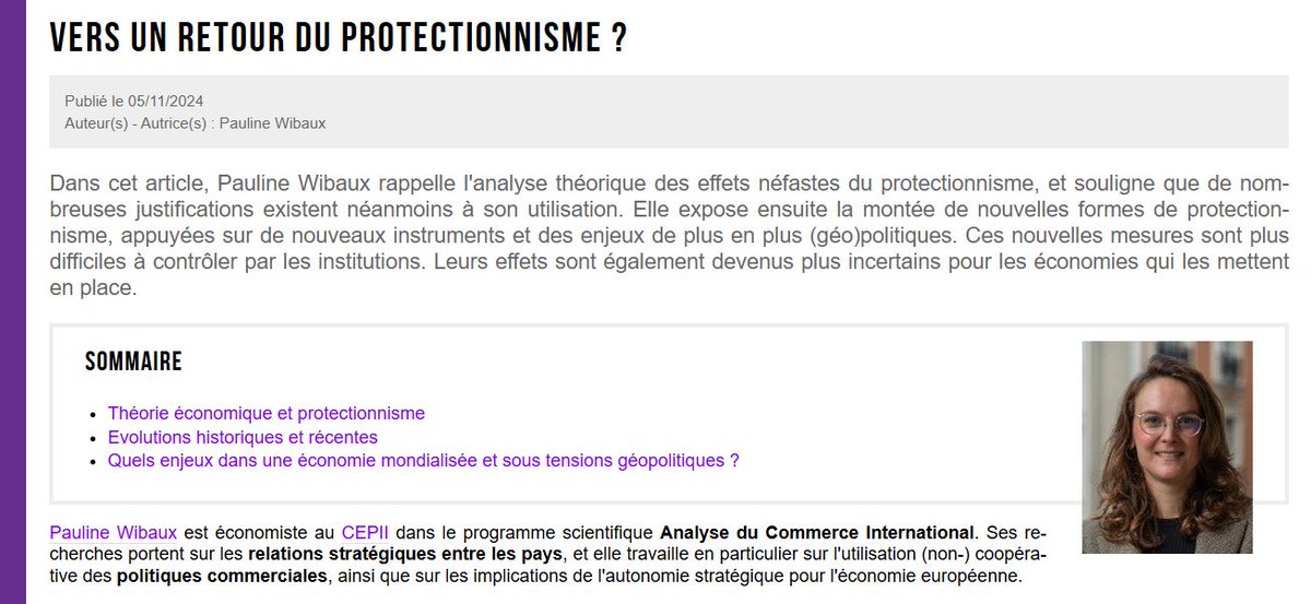 SES-ENS (@ses_ens) on Twitter photo 🚫Vers un retour du #protectionnisme ?
🔎Un article original de @PaulineWibaux, économiste au <a href="/CEPII_Paris/">CEPII</a>, à retrouver sur <a href="/ses_ens/">SES-ENS</a>
👉ses.ens-lyon.fr/articles/vers-…
<a href="/_APSES_/">L'APSES quitte X | Rdv sur @apses.bsky.social</a>
<a href="/eduscol_SES/">éduscol SES</a>
<a href="/Geoconfluences/">Géoconfluences — compte inactif</a>
#SES 🚫Vers un retour du #protectionnisme ?
🔎Un article original de @PaulineWibaux, économiste au <a href="/CEPII_Paris/">CEPII</a>, à retrouver sur <a href="/ses_ens/">SES-ENS</a>
👉ses.ens-lyon.fr/articles/vers-…
<a href="/_APSES_/">L'APSES quitte X | Rdv sur @apses.bsky.social</a>
<a href="/eduscol_SES/">éduscol SES</a>
<a href="/Geoconfluences/">Géoconfluences — compte inactif</a>
#SES