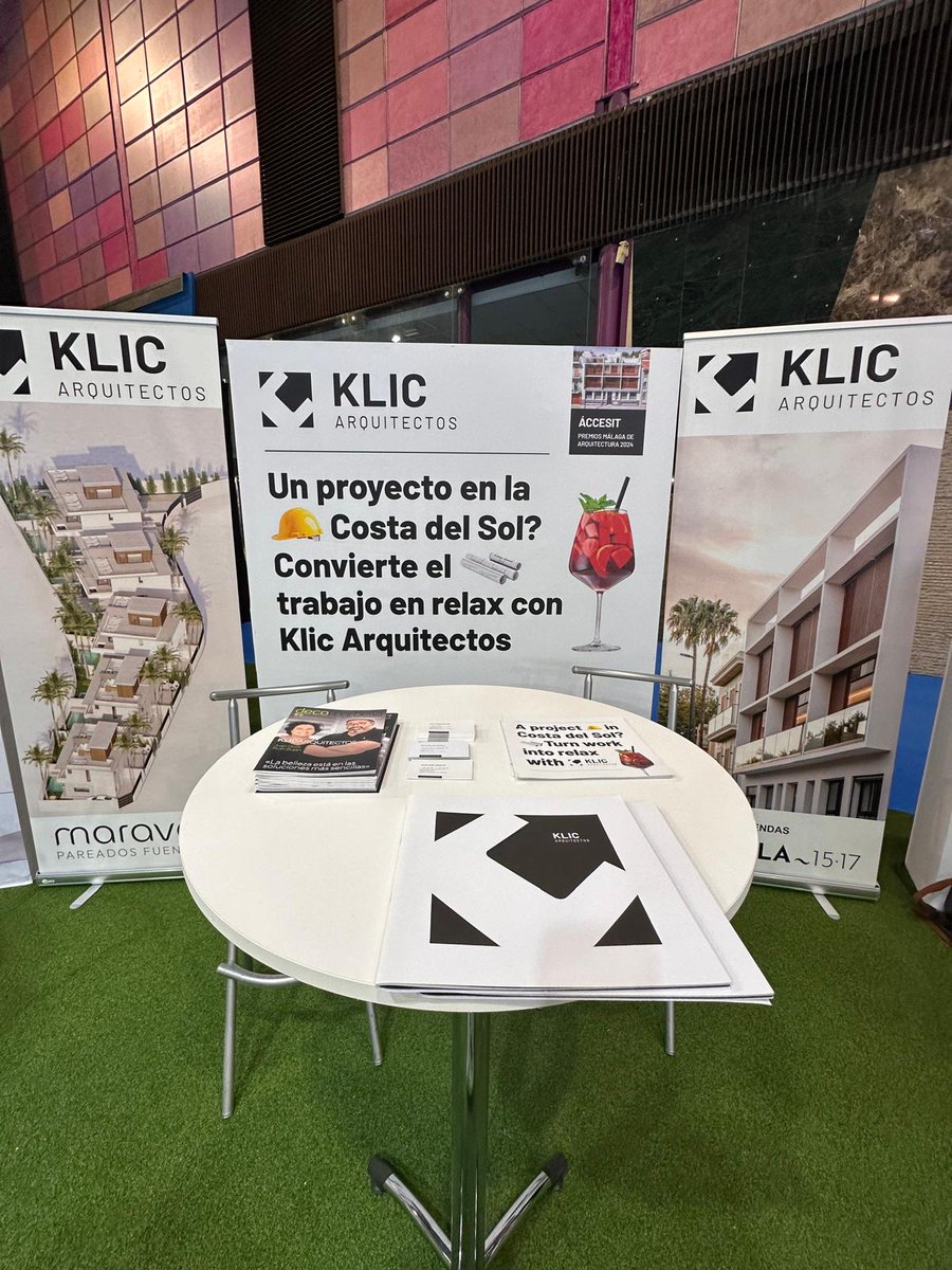 ¿Aún no has pasado por Simed 2024?

¡KLIC ARQUITECTOS te espera en el evento más importante del sector inmobiliario!

📅 Del 7 al 9 de noviembre en Málaga, te invitamos a participar en el Salón Inmobiliario del Mediterráneo (SIMED)

Te esperamos!! :)